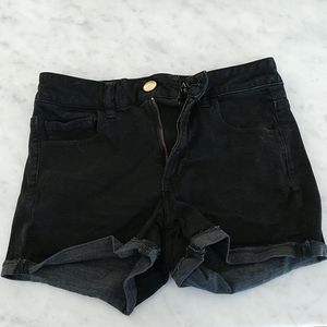 AEO High Rise Sateen Super Stretch Shortie Short